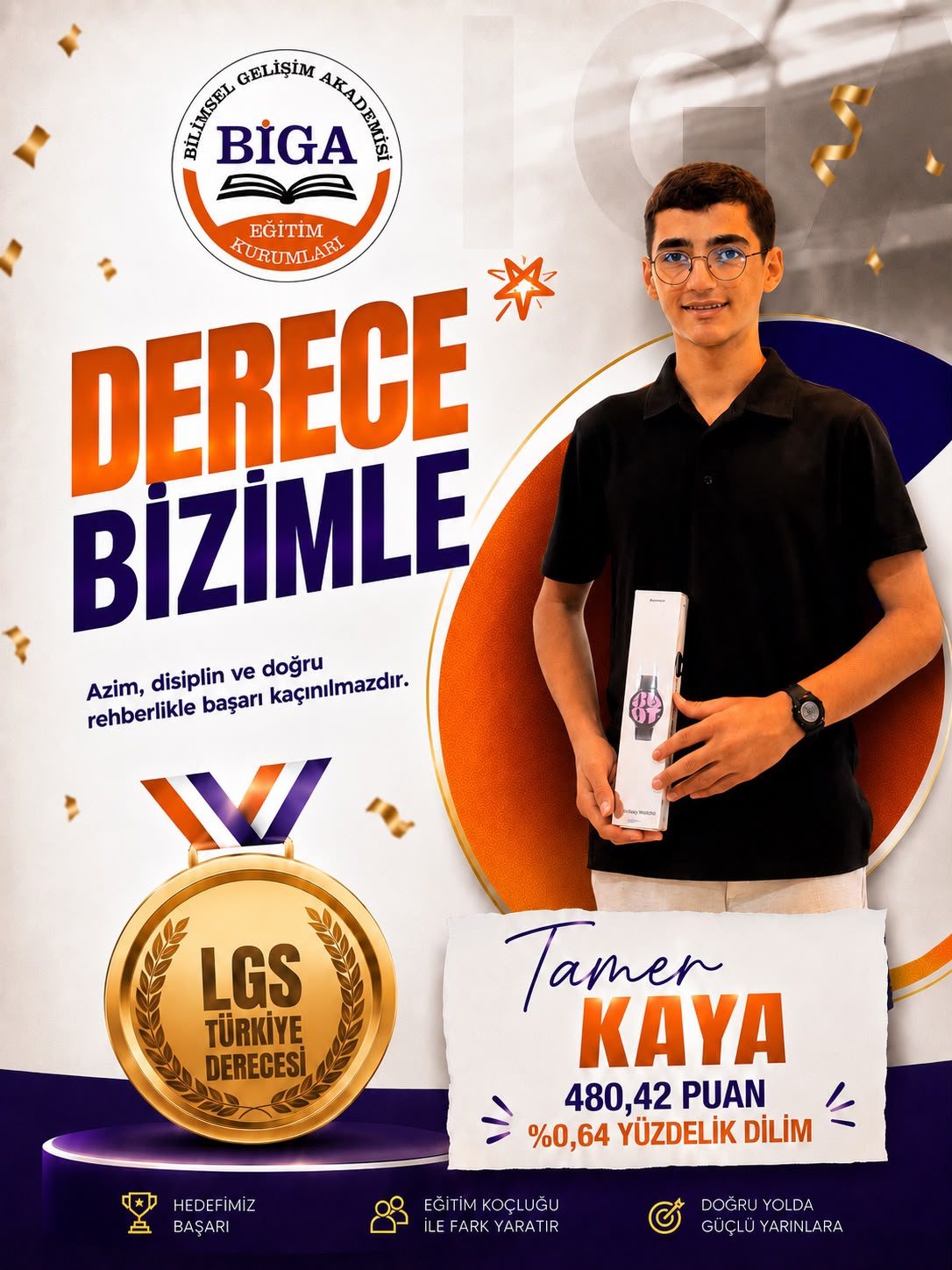 Tamer Kaya - LGS 480,42 puan, %0,64 yüzdelik dilim