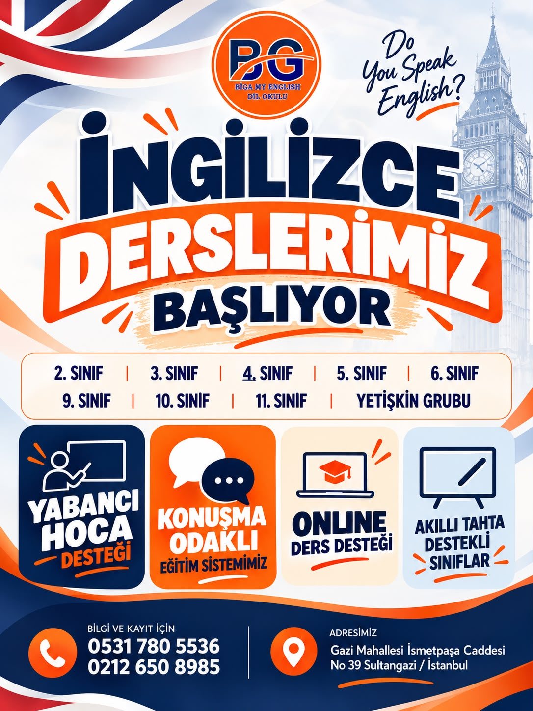 Biga My English - İngilizce Derslerimiz Başlıyor